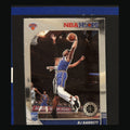 2019-20 Panini NBA Hoops Premium Stock Silver Lazer Prizm R.J. Barrett RC #201 — front view