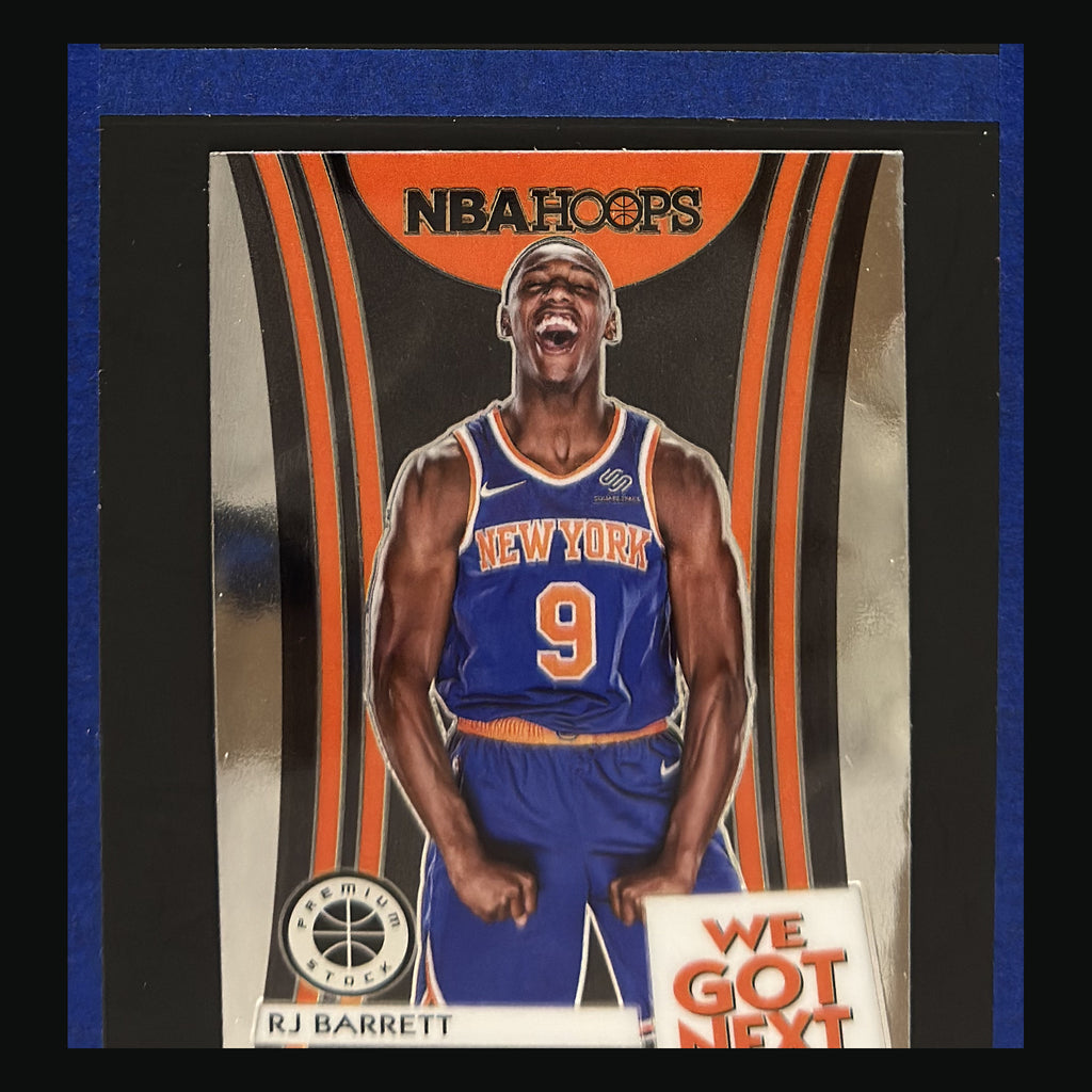 2019-20 Panini NBA Hoops Premium Stock We Got Next R.J. Barrett RC #1 — front view