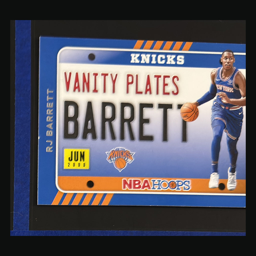 2020-21 Panini NBA Hoops Vanity Plates R.J. Barrett #25 — front view