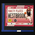 2020-21 Panini NBA Hoops Vanity Plates Russell Westbrook #6 — front view