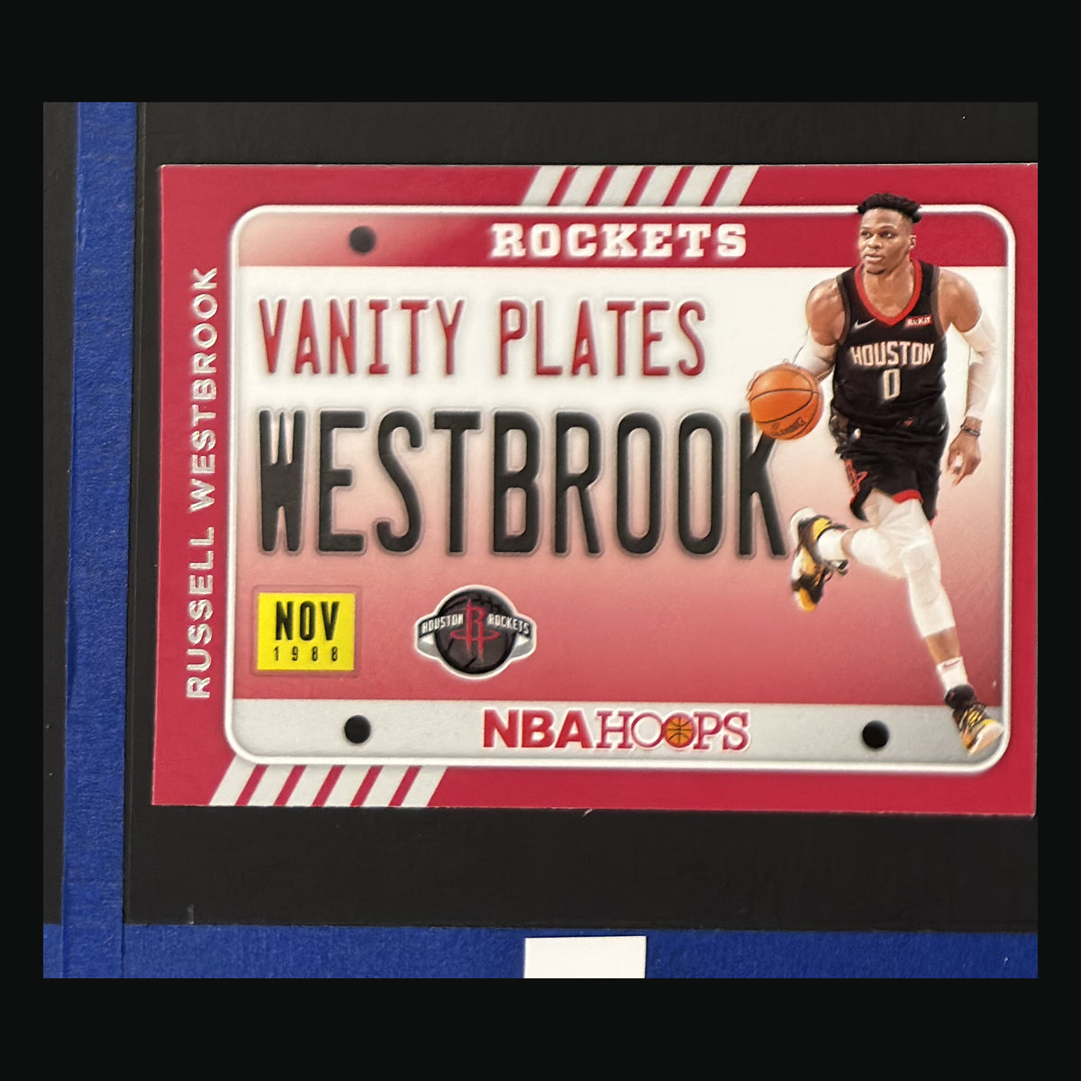 2020-21 Panini NBA Hoops Vanity Plates Russell Westbrook #6 — front view