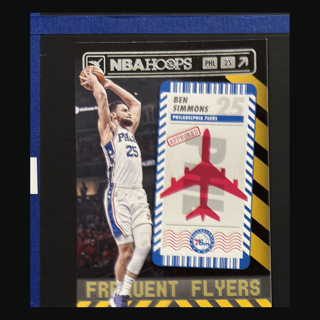 2021-22 Panini NBA Hoops Frequent Flyers Ben Simmons #5 — front view