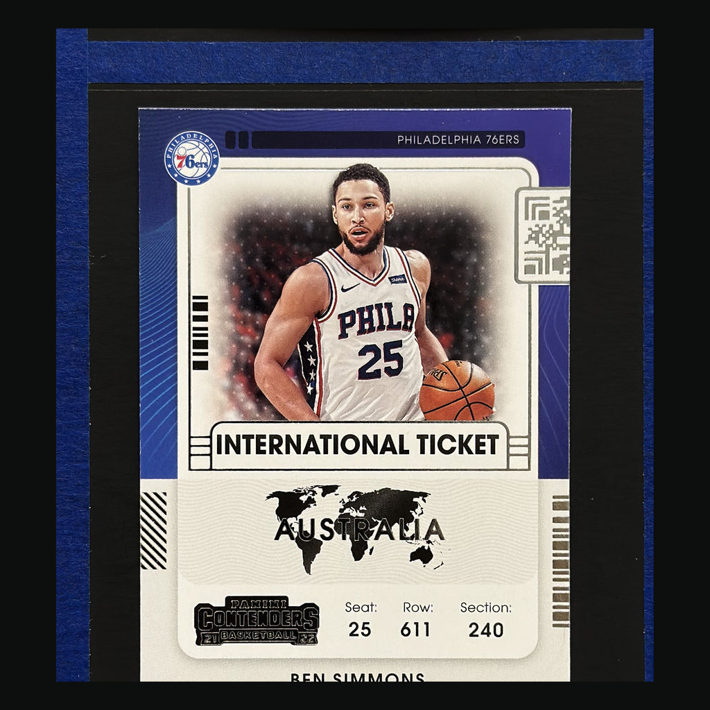 2021-22 Panini Contenders International Ticket Ben Simmons #5 — front view