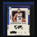 2021-22 Panini Contenders International Ticket Ben Simmons #5 — front view
