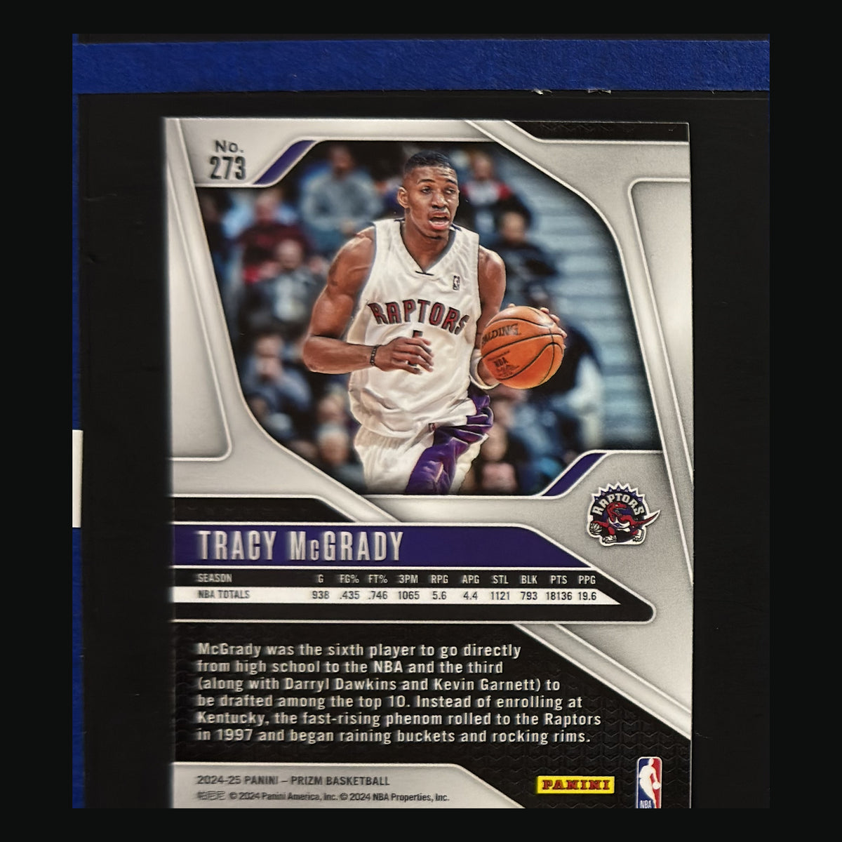 2024-25 Panini Prizm Legends Tracy McGrady #273 back