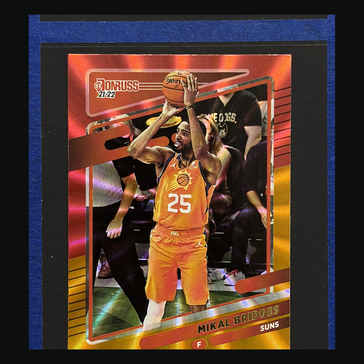 2021-22 Panini Donruss Red and Gold Laser Mikal Bridges #169 front