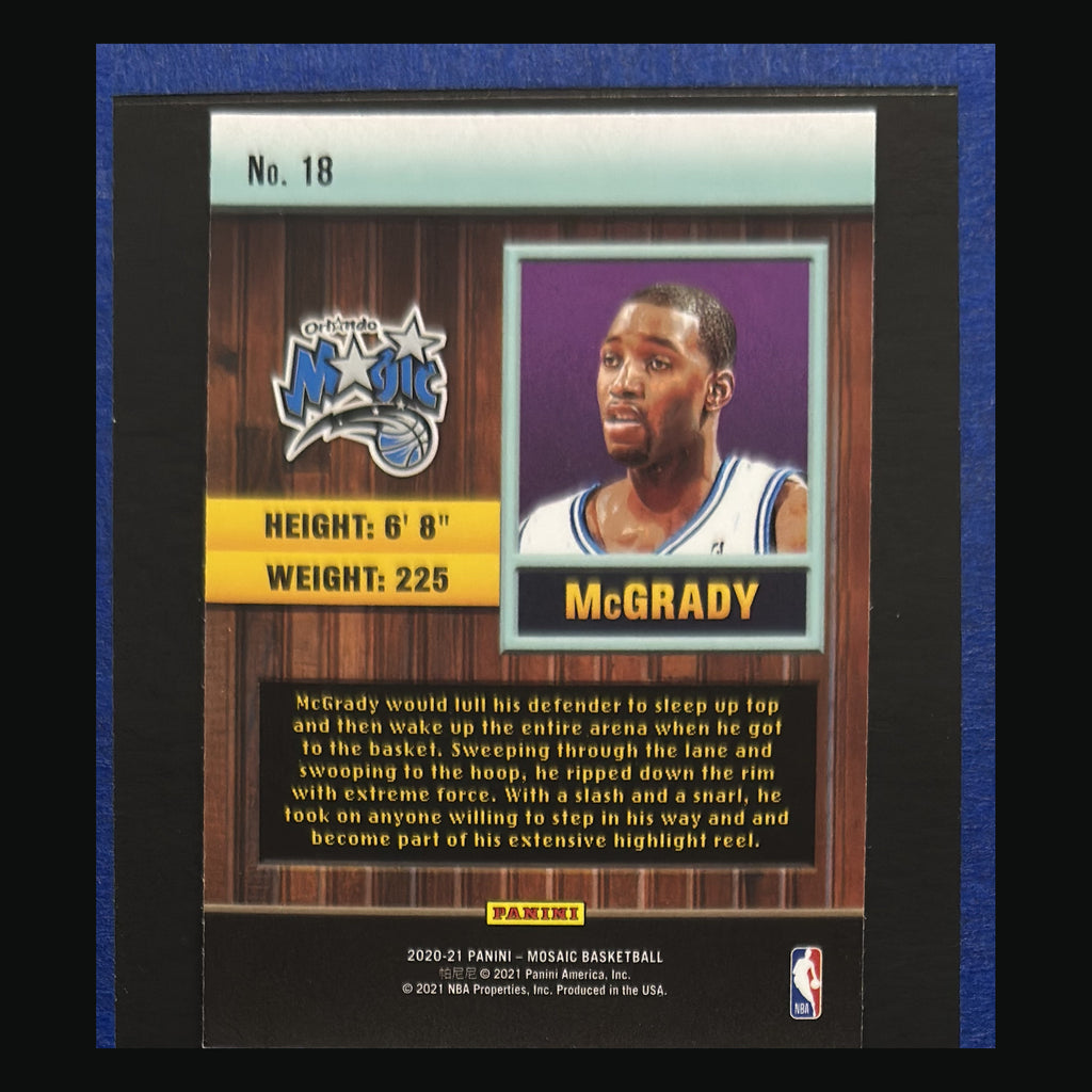 2020-21 Panini Mosaic Jam Masters Tracy McGrady #18 back