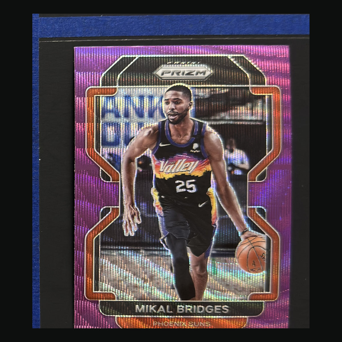 2021-22 Panini Prizm Purple Wave Mikal Bridges #27 front