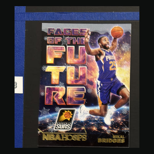 Front of 2018-19 Panini NBA Hoops Faces of the Future Winter Mikal Bridges #10