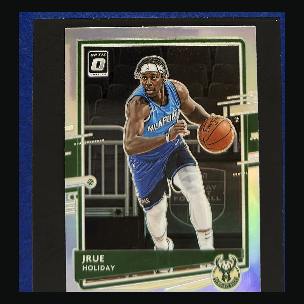 Front of 2020-21 Panini Donruss Optic Silver Holo Prizm Jrue Holiday #106