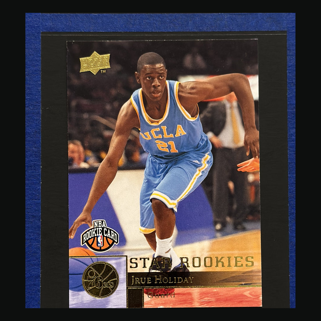 Front of 2009-10 Upper Deck Star Rookies Jrue Holiday RC #217
