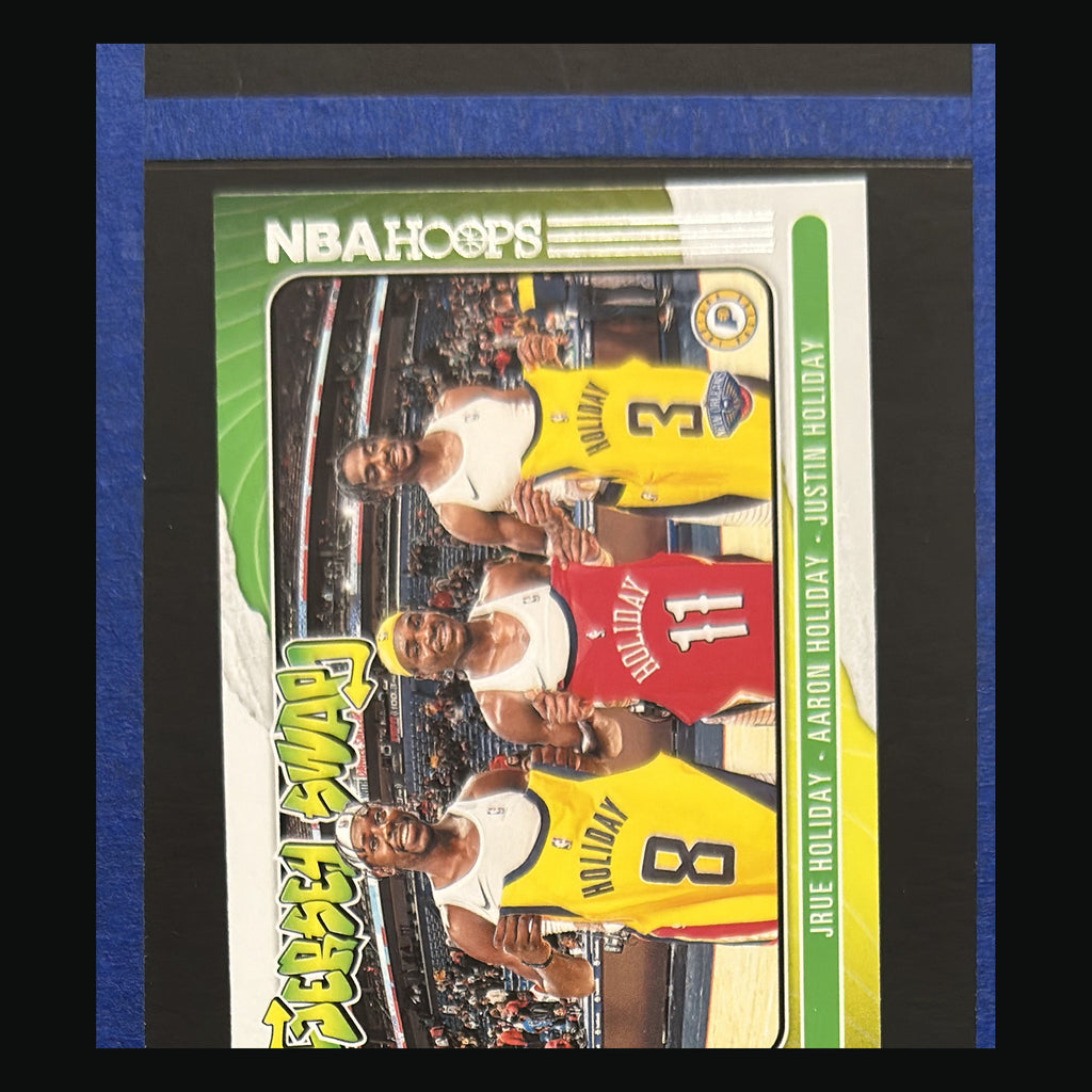 2020-21 Panini NBA Hoops Freaky Swag Holiday Brothers #4 — front