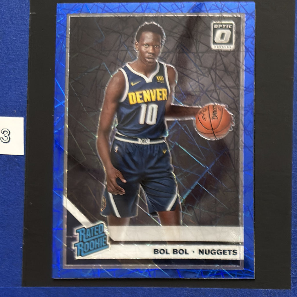 2019-20 Panini Donruss Optic Rated Rookie Blue Velocity Bol Bol RC #162 — front view