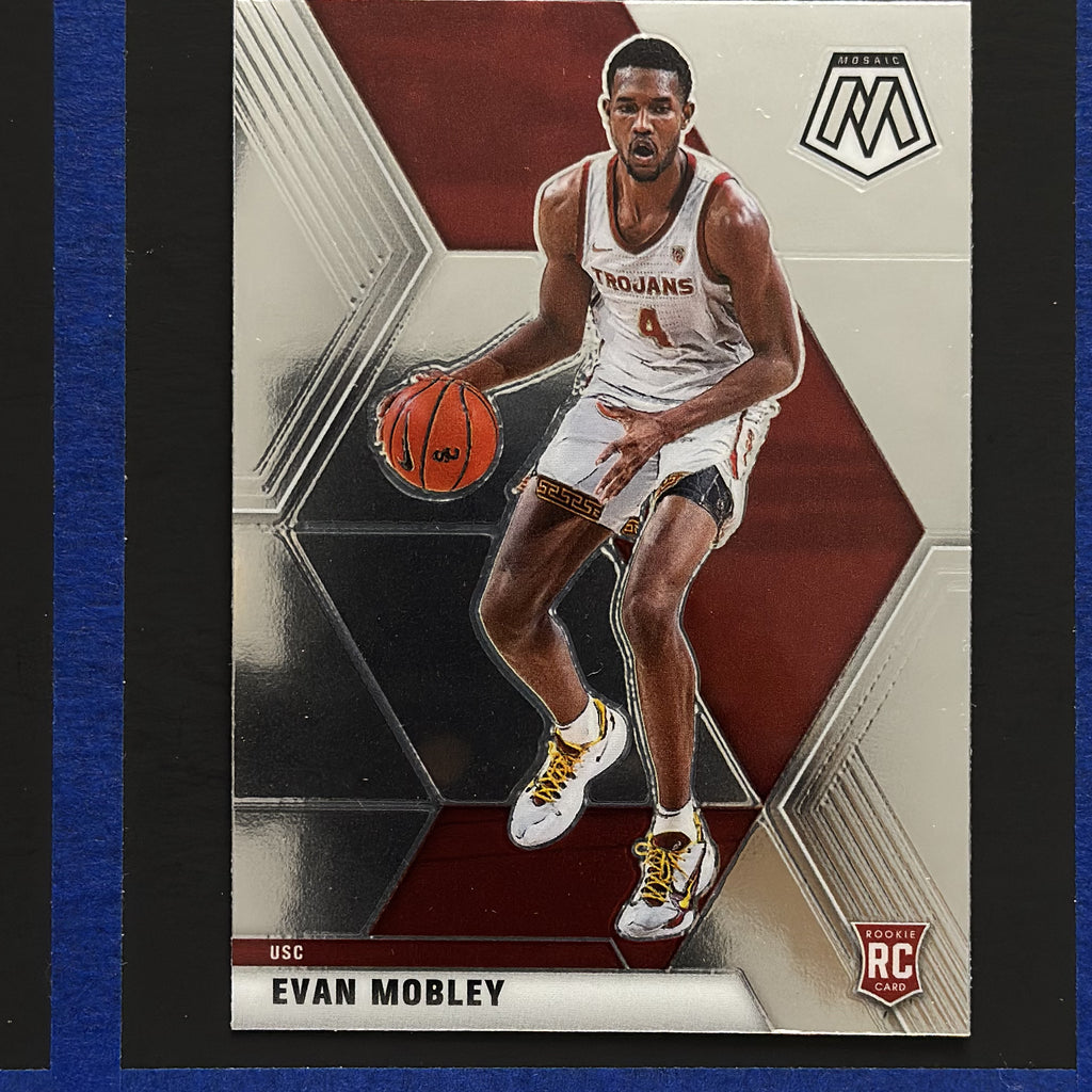 2021 Panini Chronicles Draft Picks Mosaic Evan Mobley RC #252 — front view
