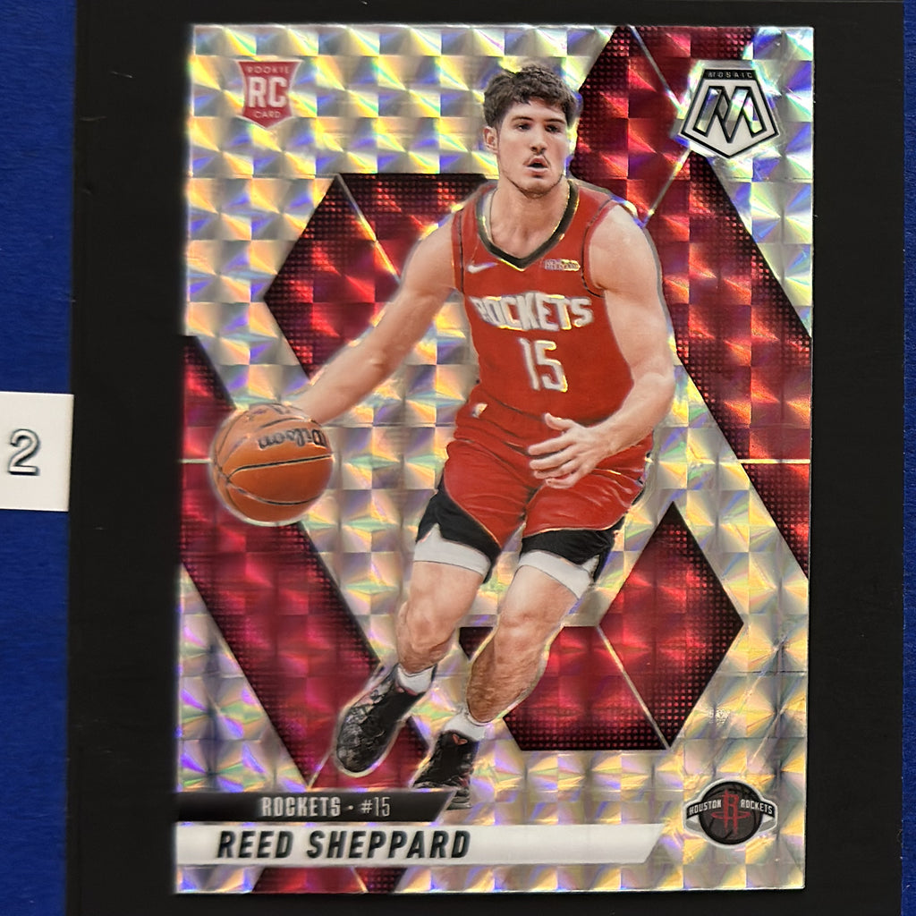 2024-25 Panini Mosaic Silver Mosaic Reed Sheppard RC #249 — front view
