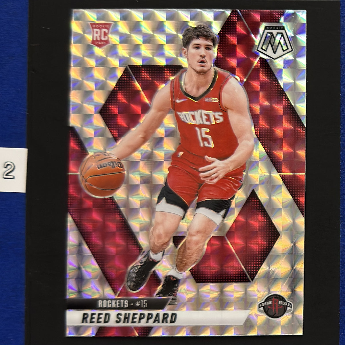 2024-25 Panini Mosaic Silver Mosaic Reed Sheppard RC #249 — front view