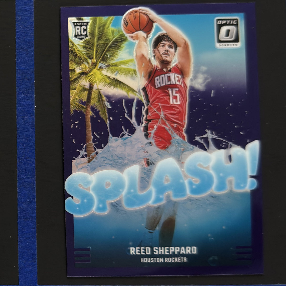2024-25 Panini Donruss Optic Splash! Purple Reed Sheppard RC #13 — front view