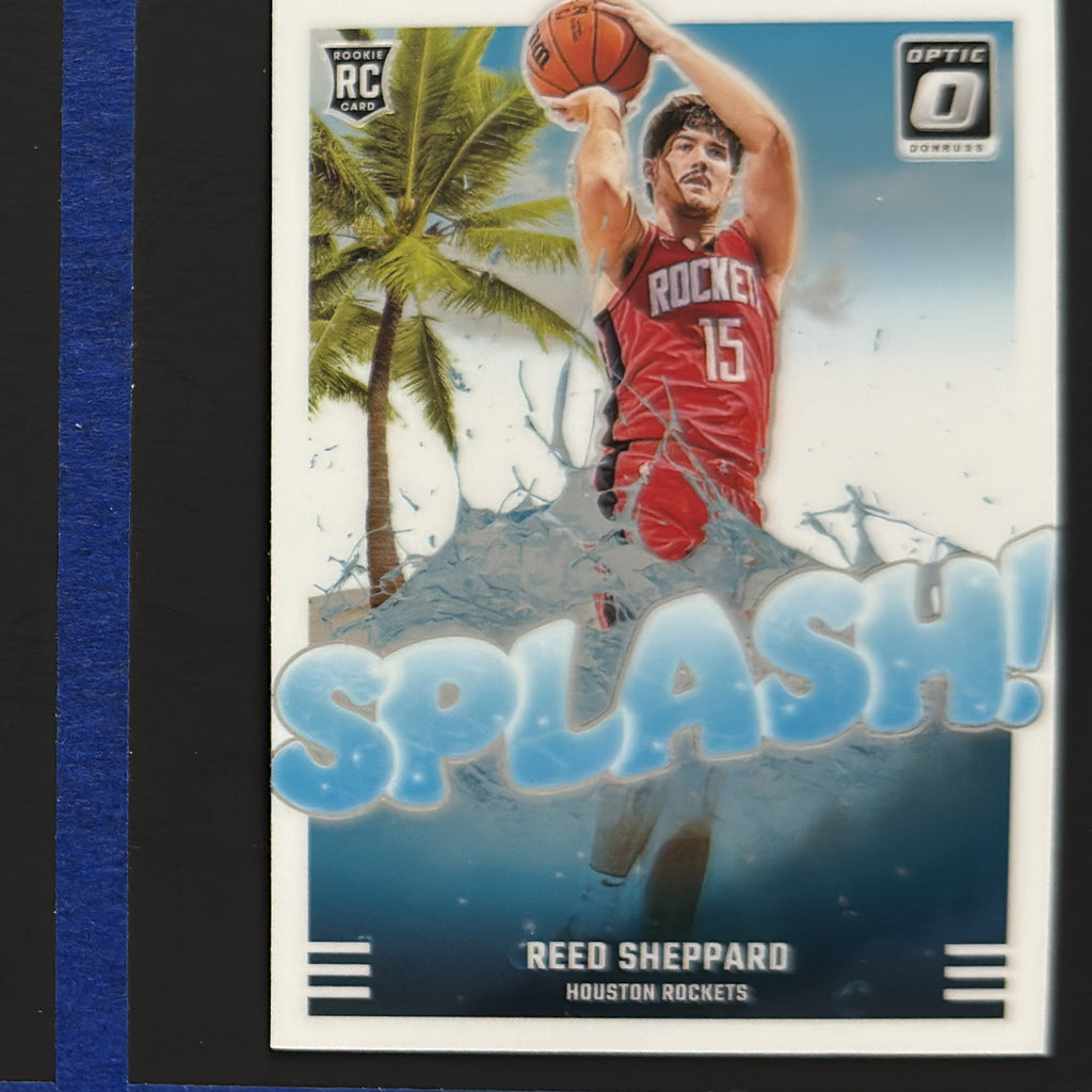 2024-25 Panini Donruss Optic Splash! Reed Sheppard RC #13 — front view