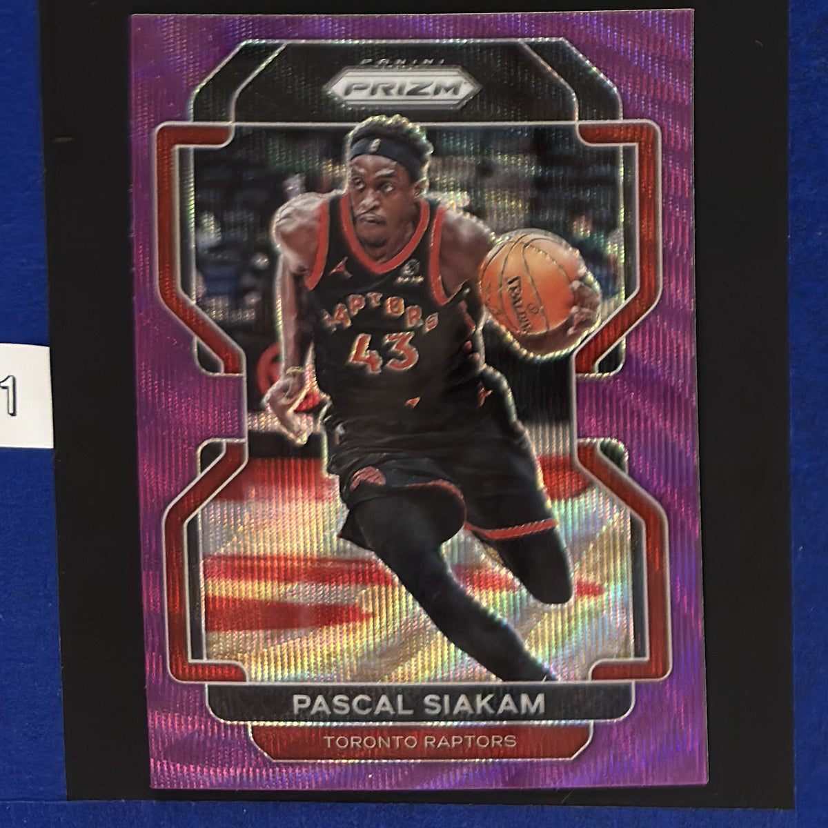2021-22 Panini Prizm Purple Wave Pascal Siakam #174 — front view