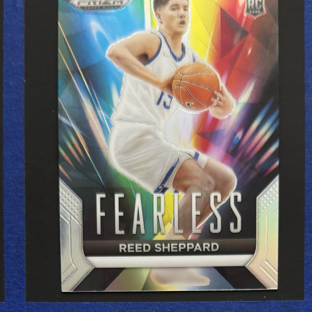 2024 Panini Prizm Draft Picks Fearless Silver Reed Sheppard RC #20 — front view