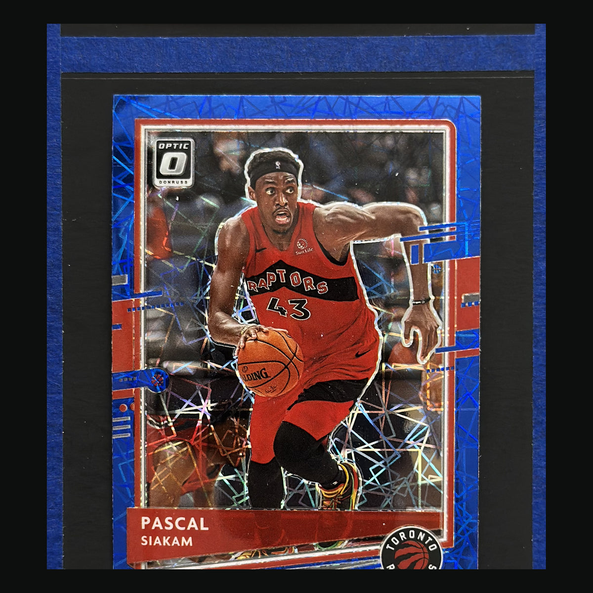 2020-21 Panini Donruss Optic Blue Velocity Prizm Pascal Siakam #103 — front image