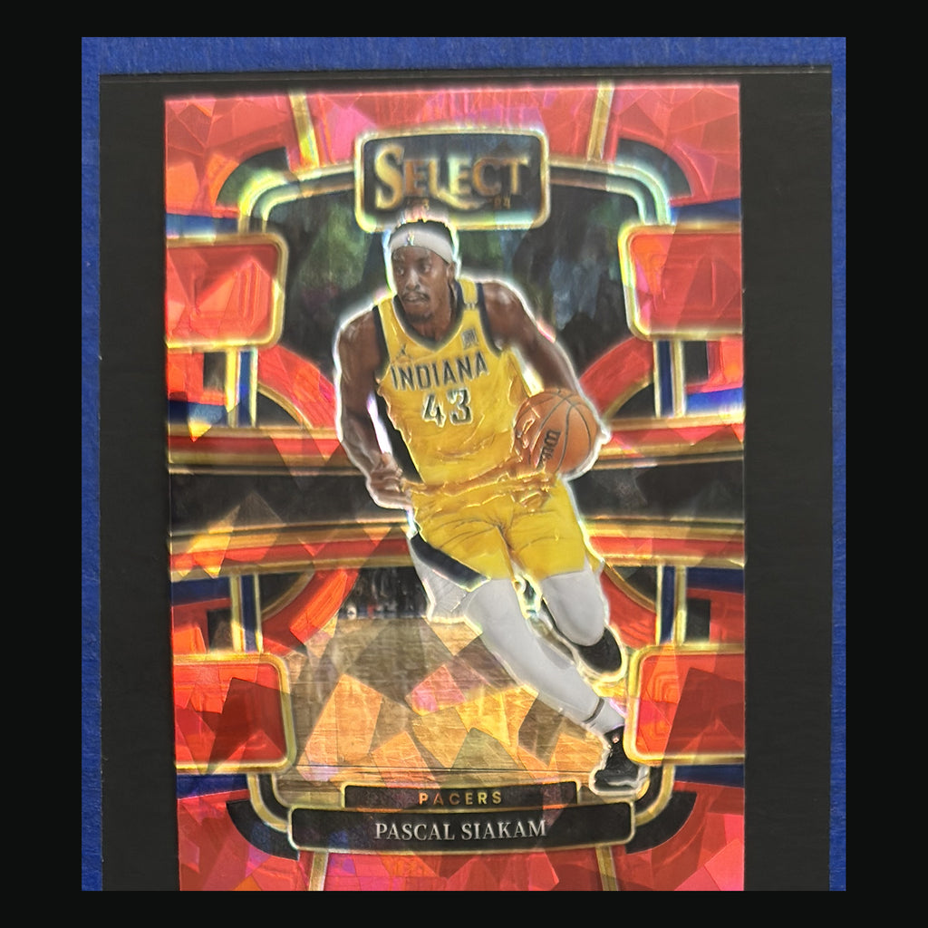 2023-24 Panini Select Concourse Red Cracked Ice Prizm Pascal Siakam #8 — front image