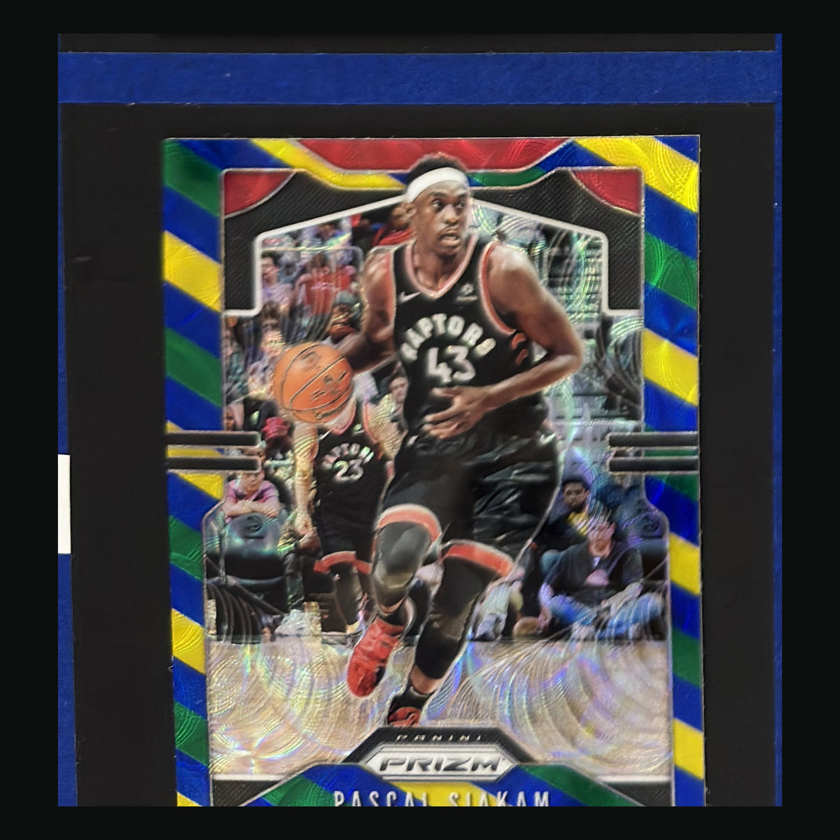 2019-20 Panini Prizm Choice Blue Yellow Green Prizm Pascal Siakam #156 — front view