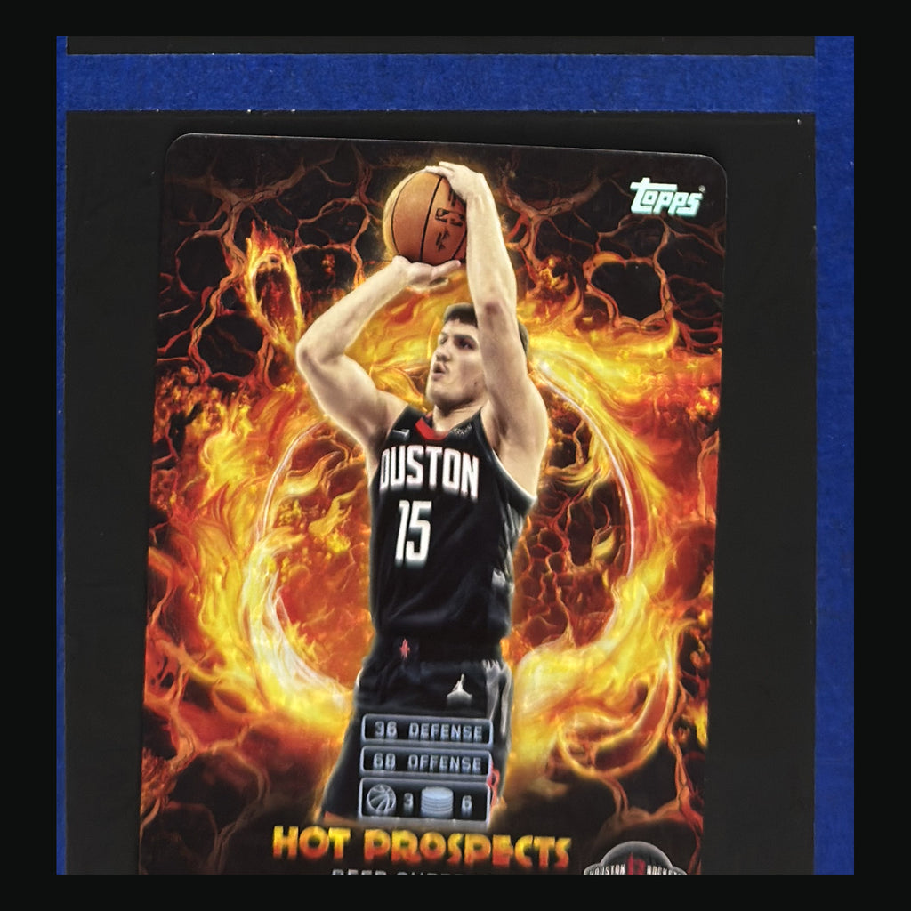 2025-26 Topps Match Attax Hot Prospects Reed Sheppard #HP-RS — front view