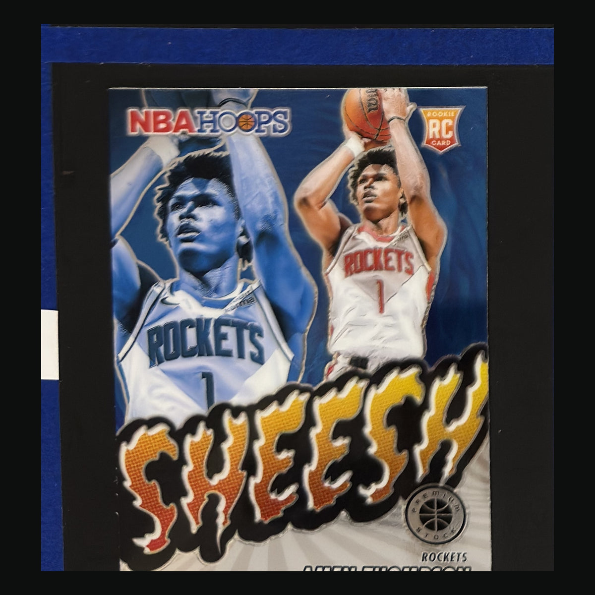2023-24 Panini NBA Hoops Premium Stock Sheesh! Amen Thompson #4 — front view