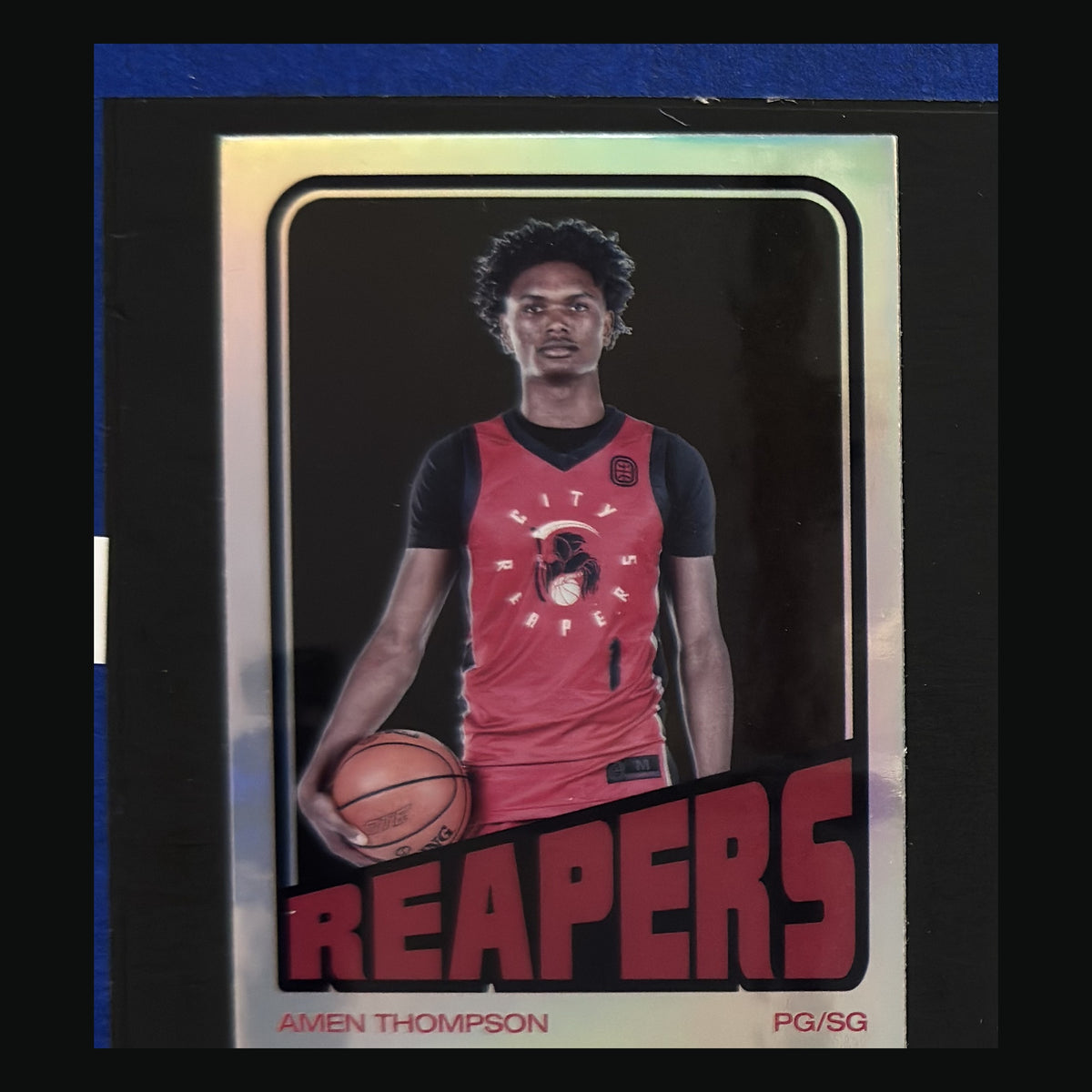 2022-23 Topps Chrome Overtime Elite 1972 Topps Basketball Amen Thompson #TB72-16 — front view