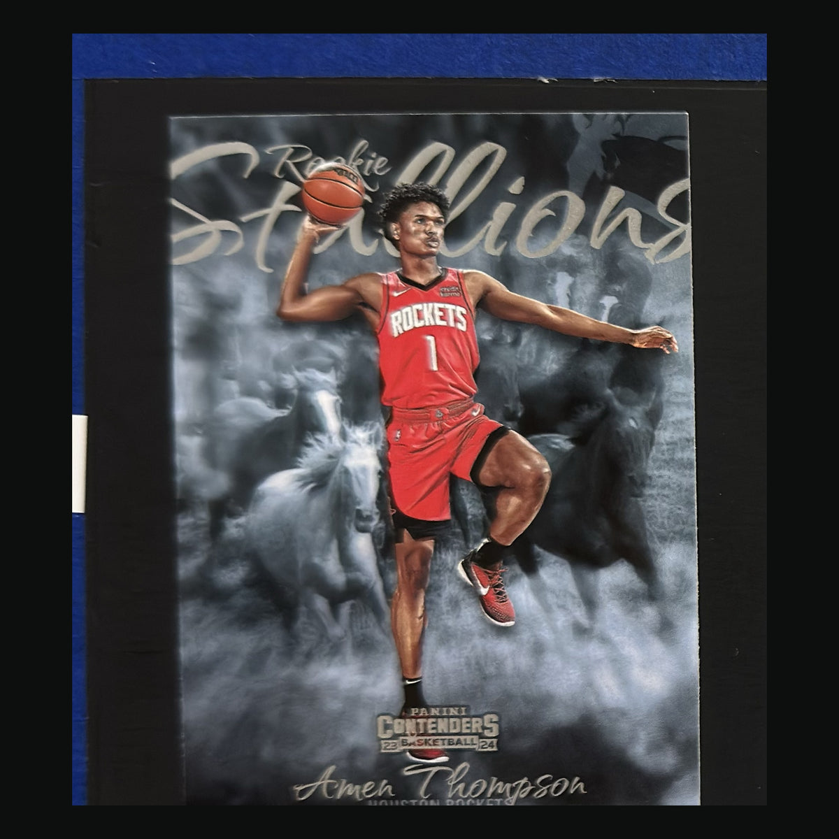 2023-24 Panini Contenders Rookie Stallions Amen Thompson #23 — front view