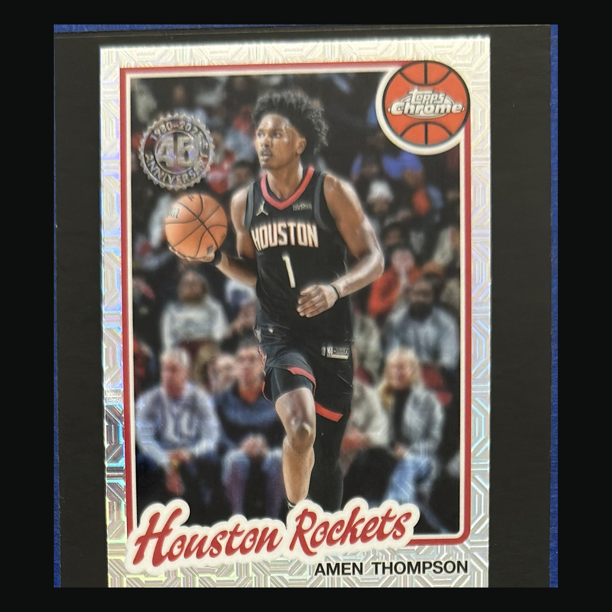 2025-26 Topps 1980-81 Chrome Mojo Refractor Amen Thompson #TC-AT — front view