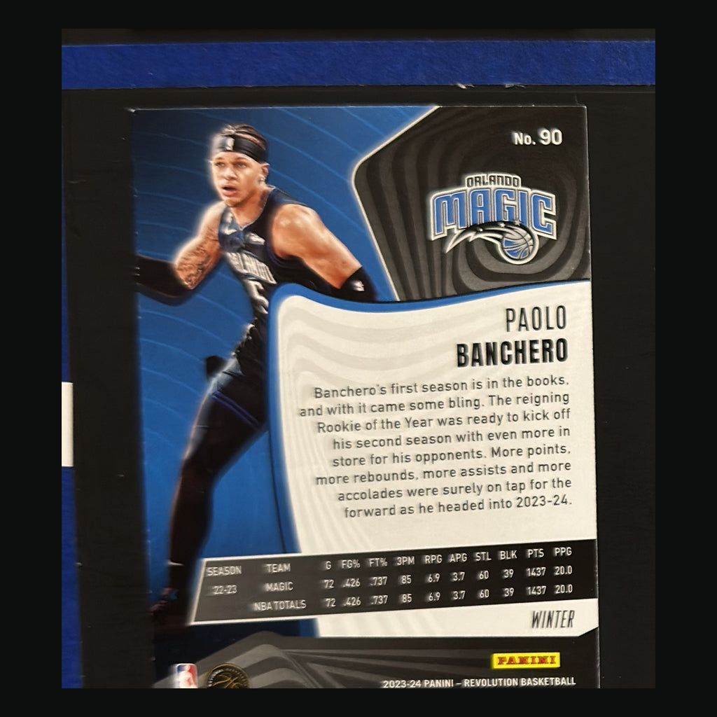2023-24 Panini Revolution Winter Paolo Banchero #90 — back view