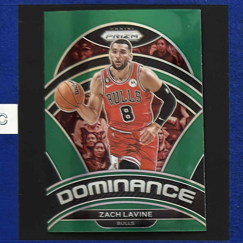 2022-23 Panini Prizm Dominance Green Zach LaVine #6 — front view