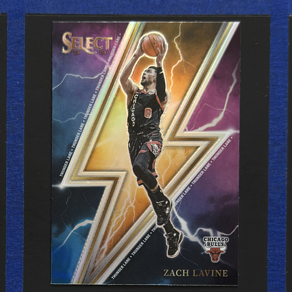 2023-24 Panini Select Thunder Lane Silver Zach LaVine #2 — front view