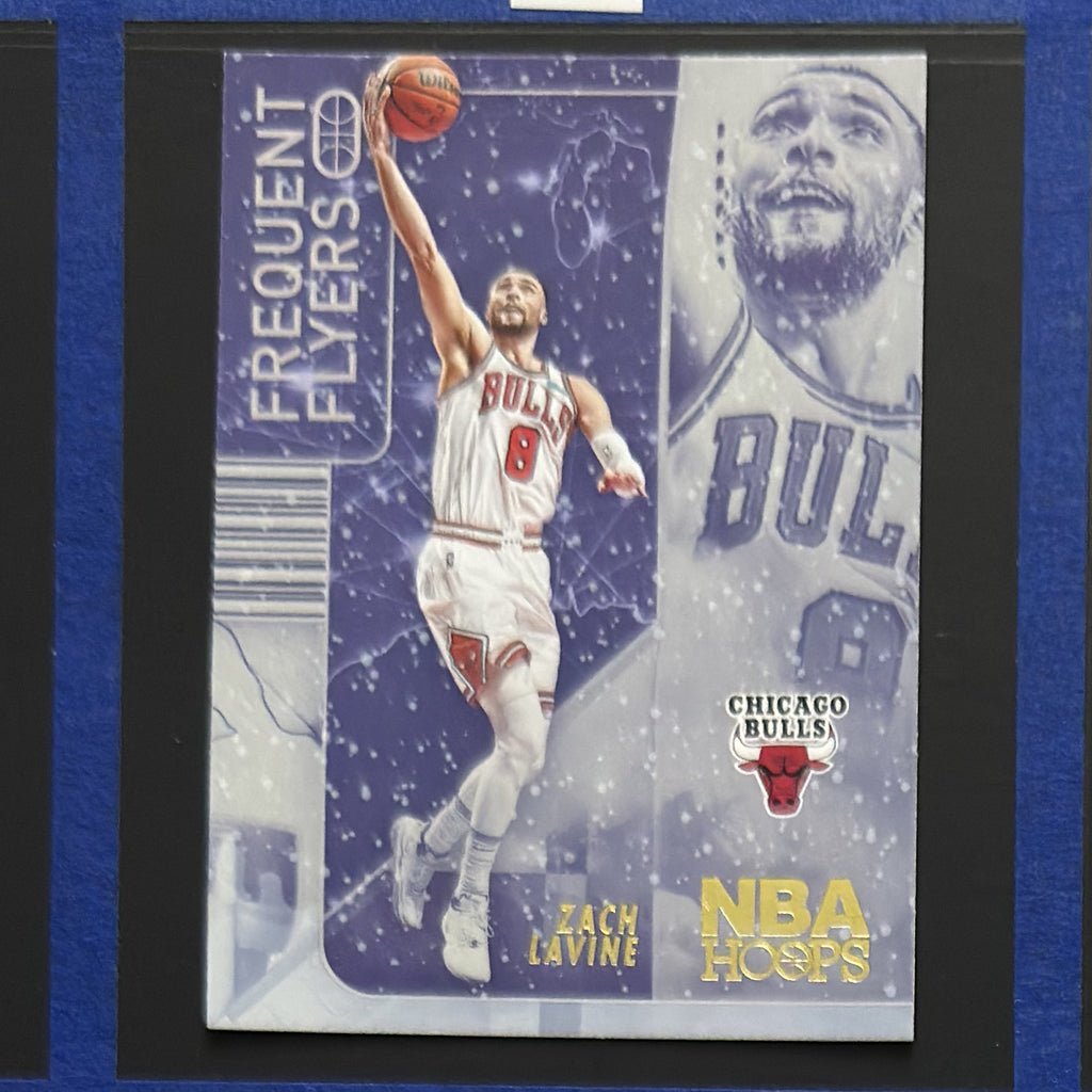 2022-23 Panini NBA Hoops Frequent Flyers Winter Zach LaVine #2 — front view