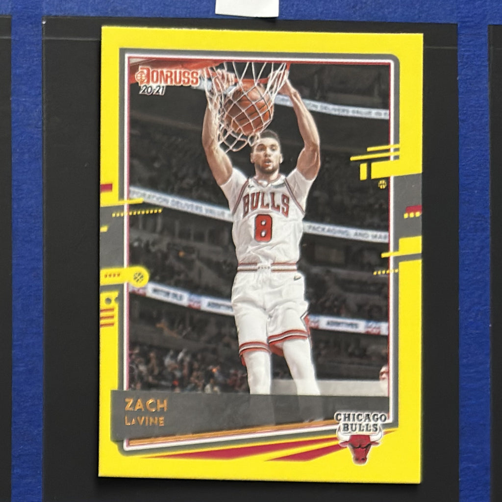2020-21 Panini Donruss Yellow Flood Zach LaVine #169 — front view