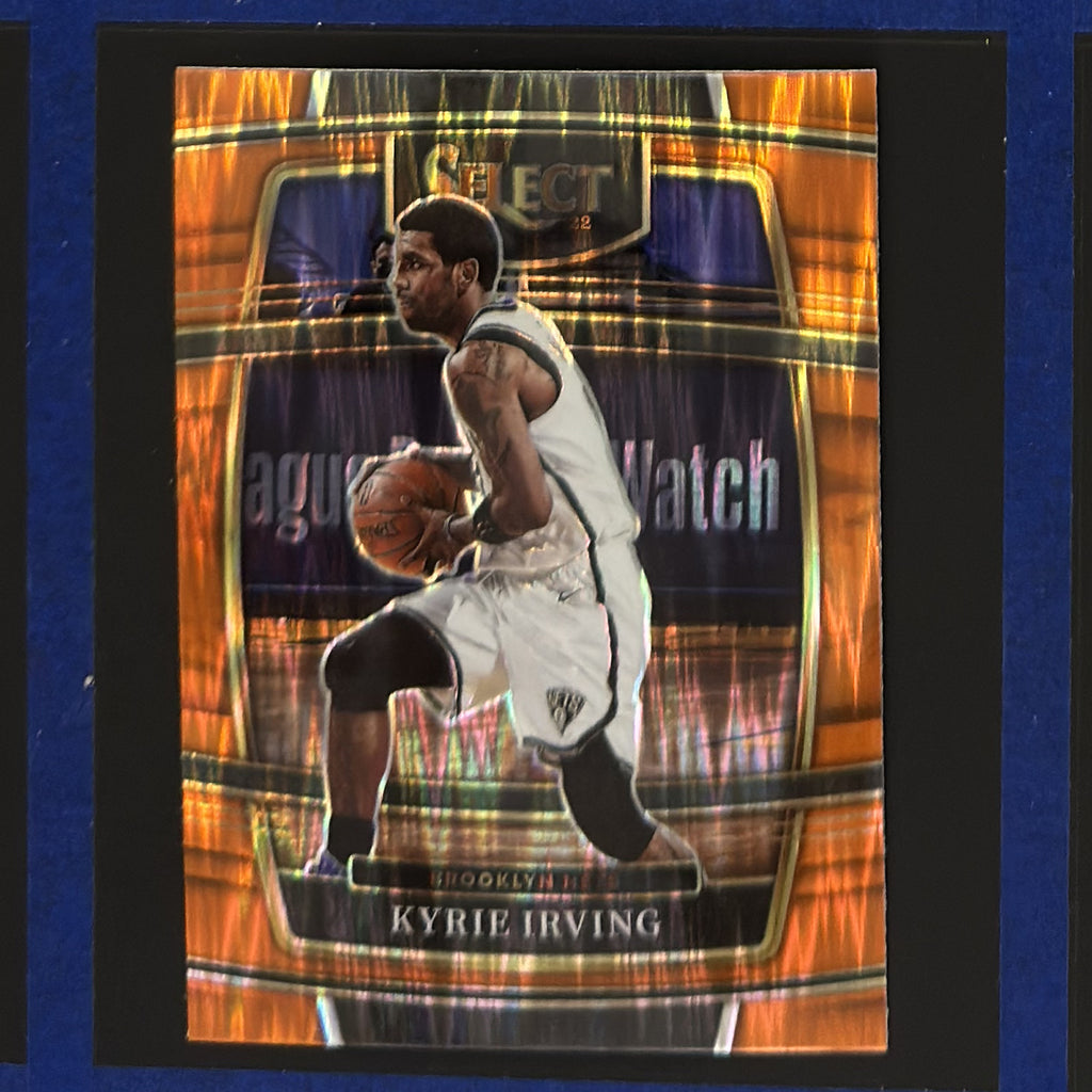 2021-22 Panini Select Concourse Orange Flash Prizm Kyrie Irving #80 — front view