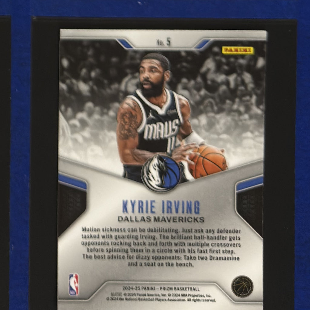 2024-25 Panini Prizm Dominance Kyrie Irving #5 — back view