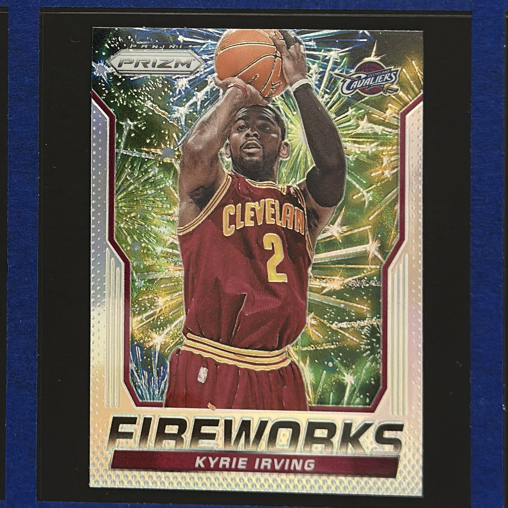 2014-15 Panini Prizm Fireworks Kyrie Irving #12 — front view