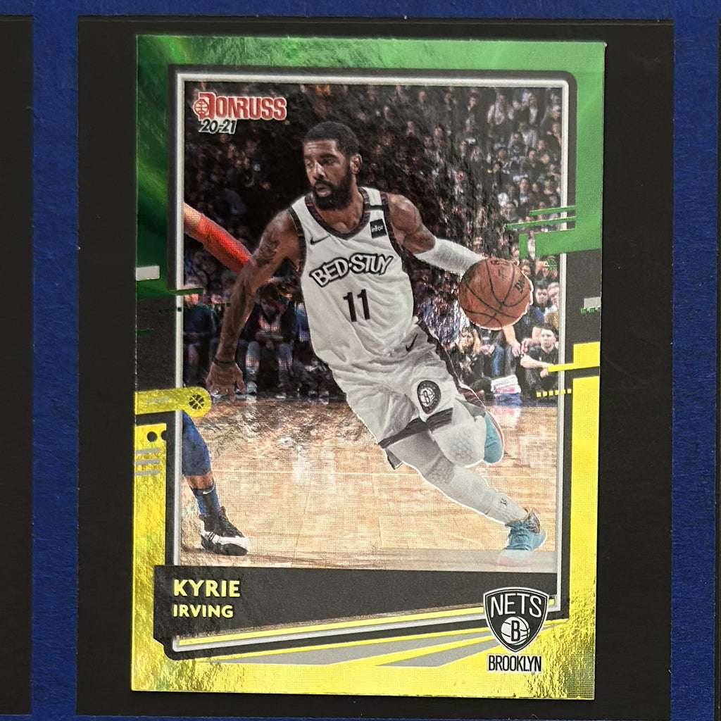2020-21 Panini Donruss Green & Yellow Laser Kyrie Irving #59 — front view