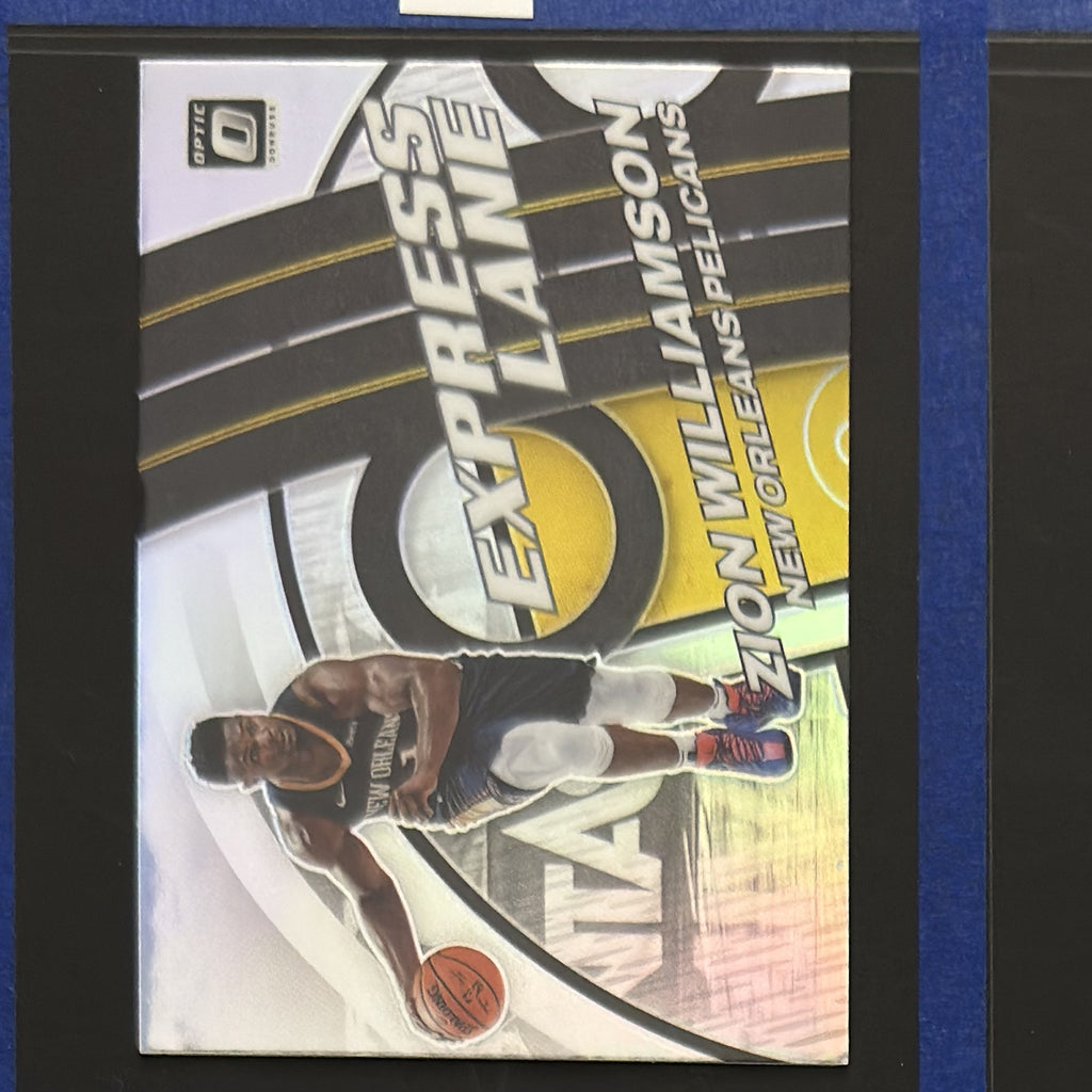 2021-22 Panini Donruss Optic Express Lane Holo Zion Williamson #12 — front view