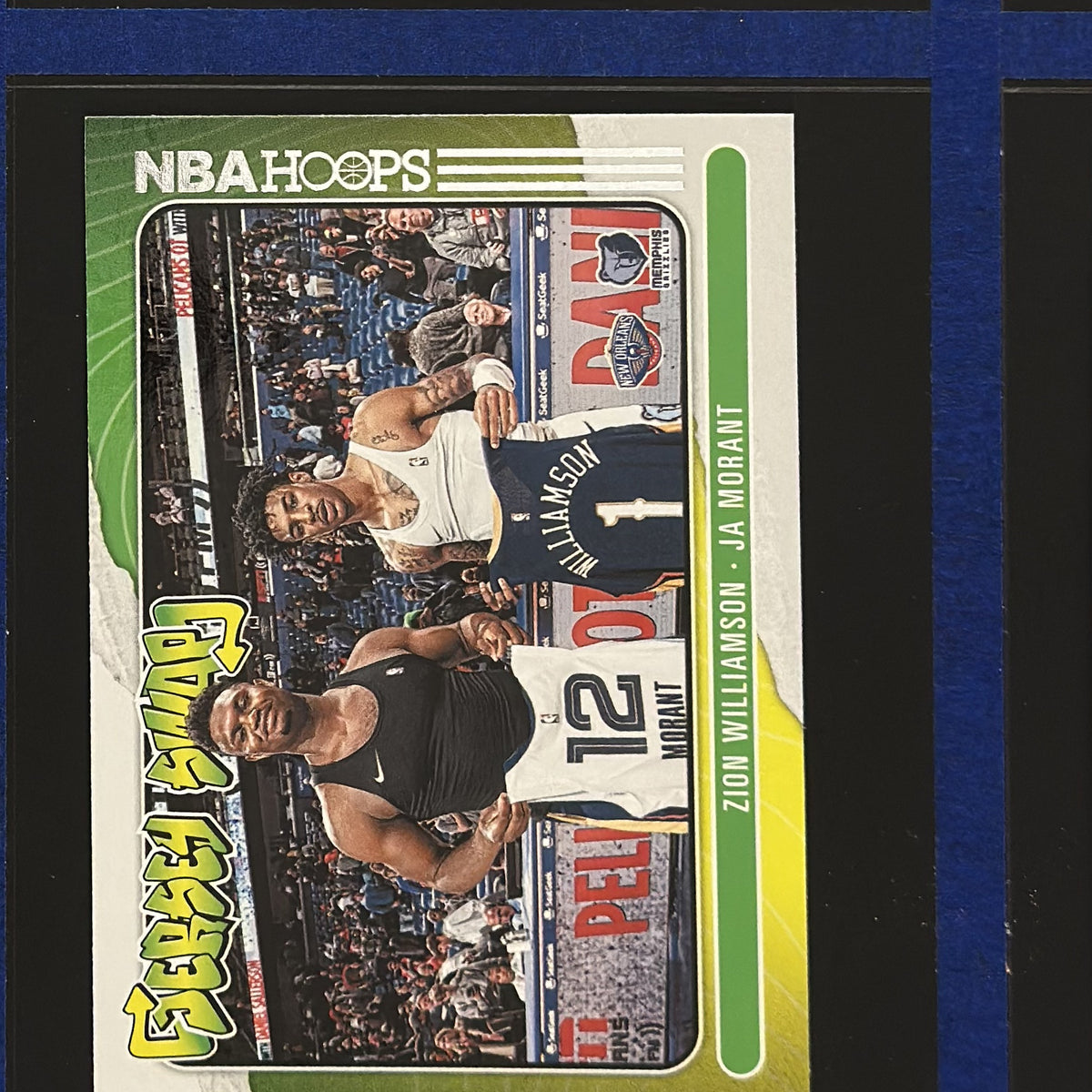 2020-21 Panini NBA Hoops Jersey Swap Ja Morant / Zion Williamson #10 — front view