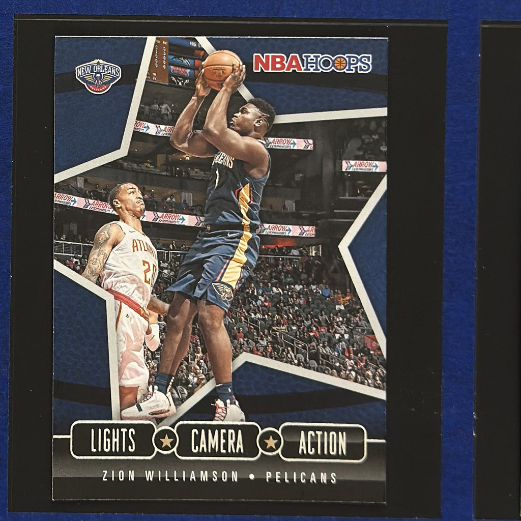 2020-21 Panini NBA Hoops Lights Camera Action Zion Williamson #24 — front view