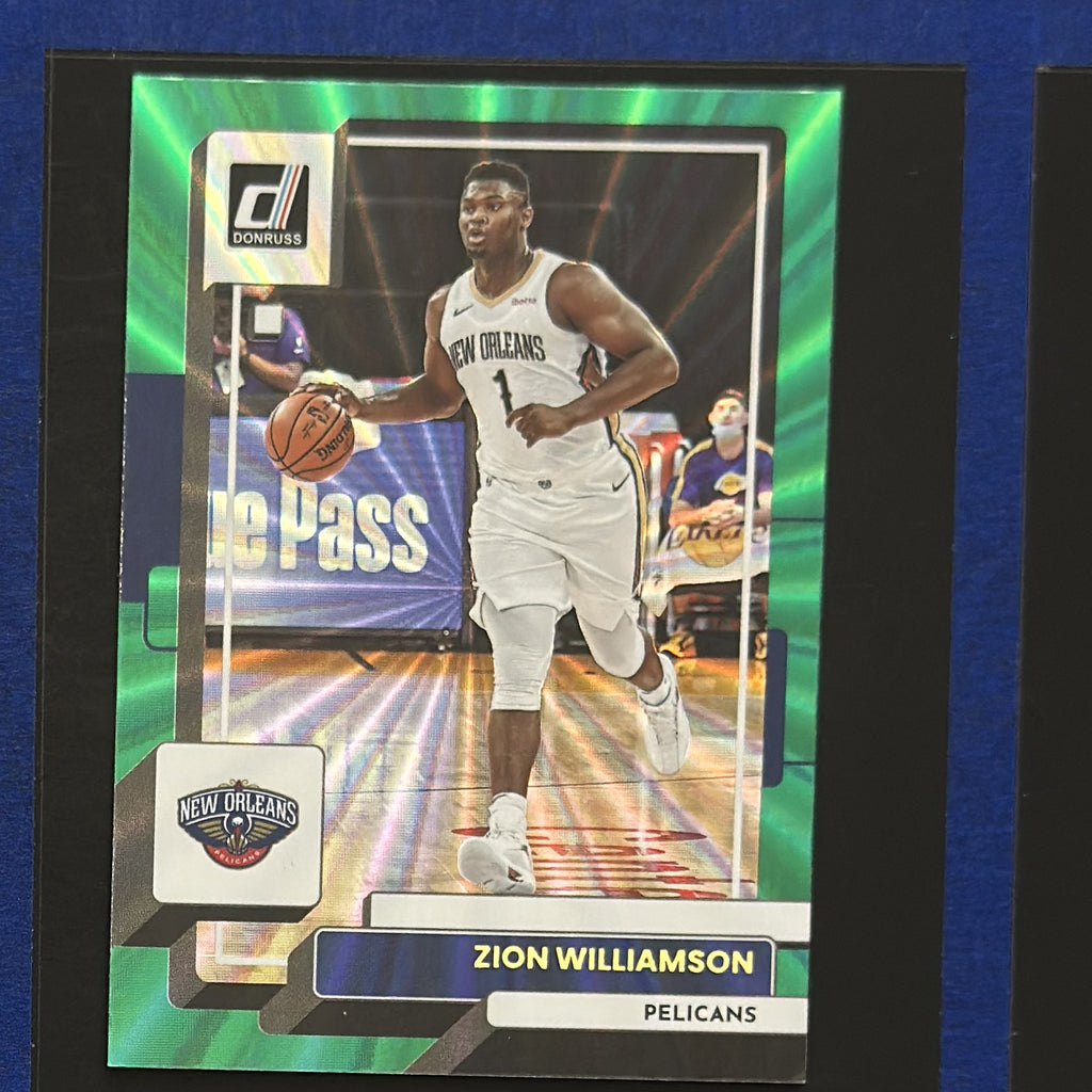 2022-23 Panini Donruss Holo Green Laser Zion Williamson #164 — front view