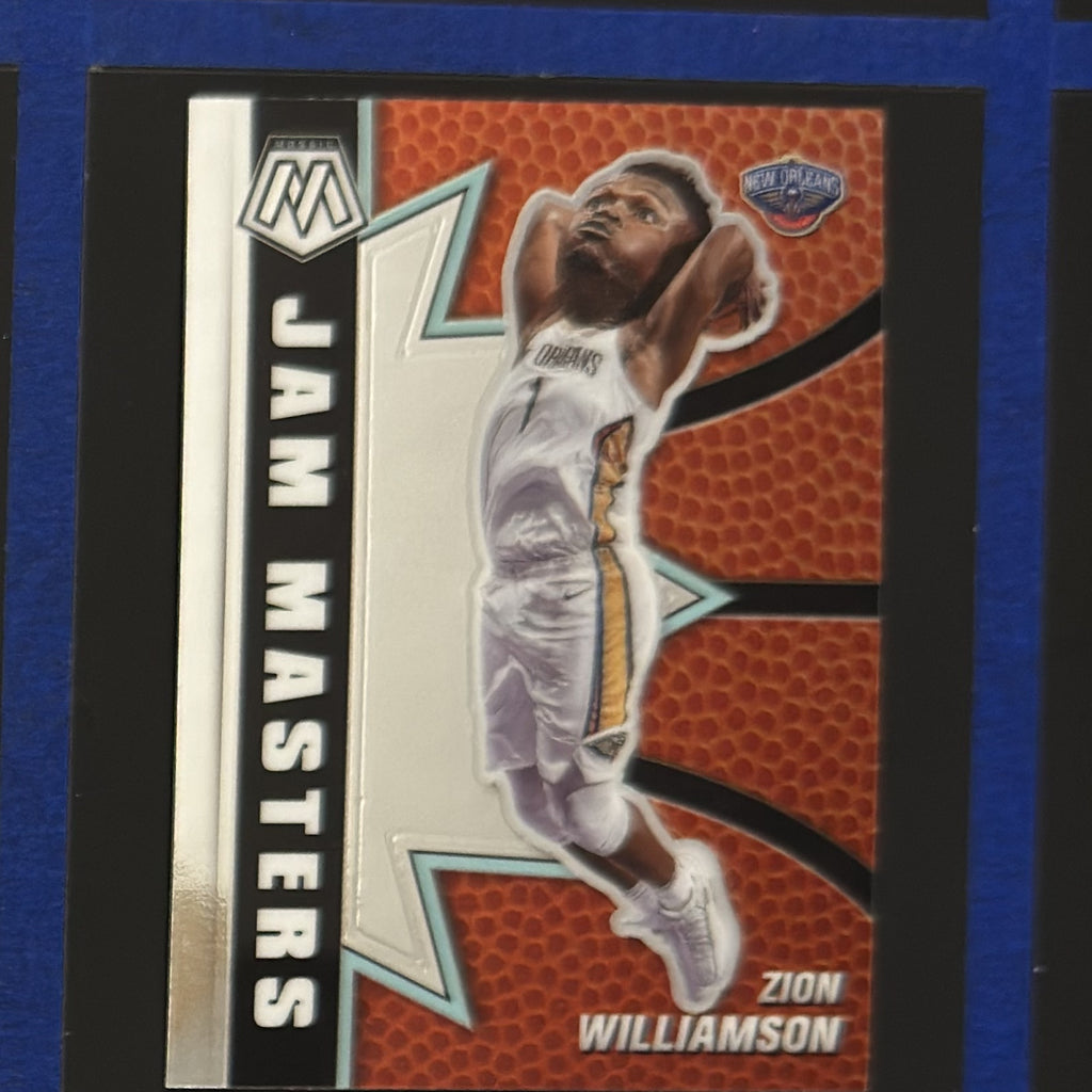 2020-21 Panini Mosaic Jam Masters Zion Williamson #1 — front view