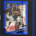 2021-22 Panini Donruss Optic Blue Velocity Prizm Zion Williamson #95 — front view