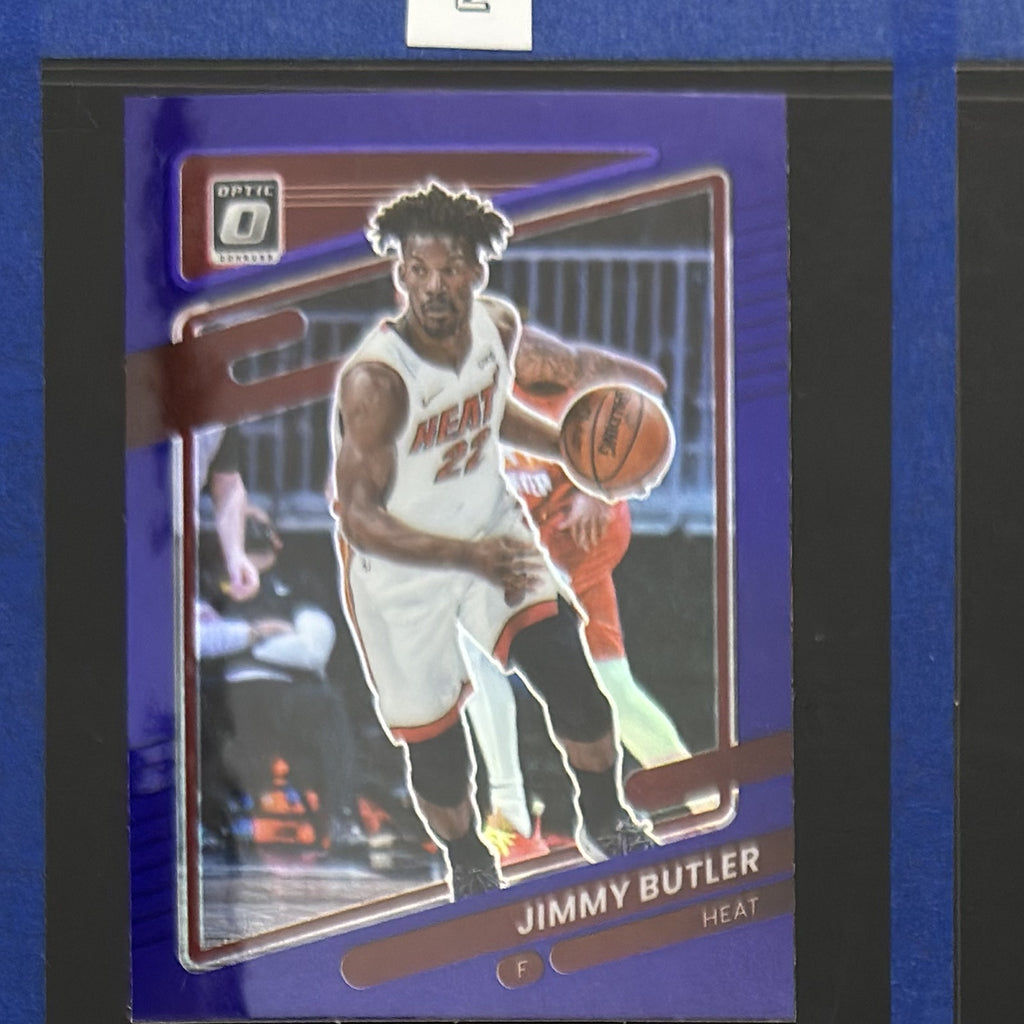 2021-22 Panini Donruss Optic Purple Prizm Jimmy Butler #8 — front view