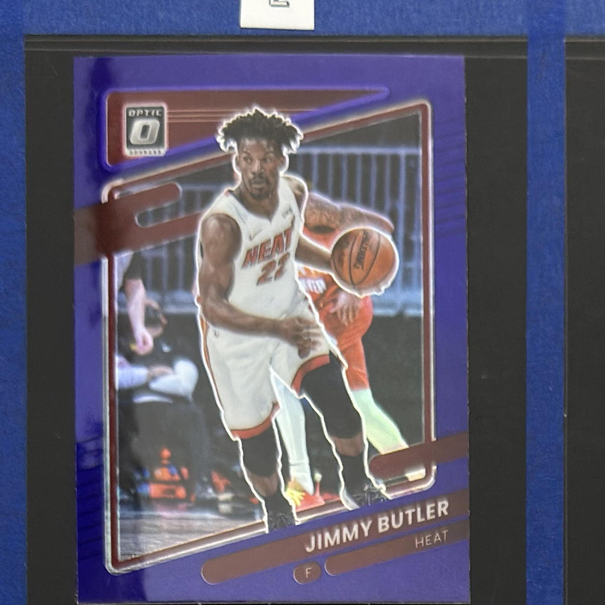 2021-22 Panini Donruss Optic Purple Prizm Jimmy Butler #8 — front view