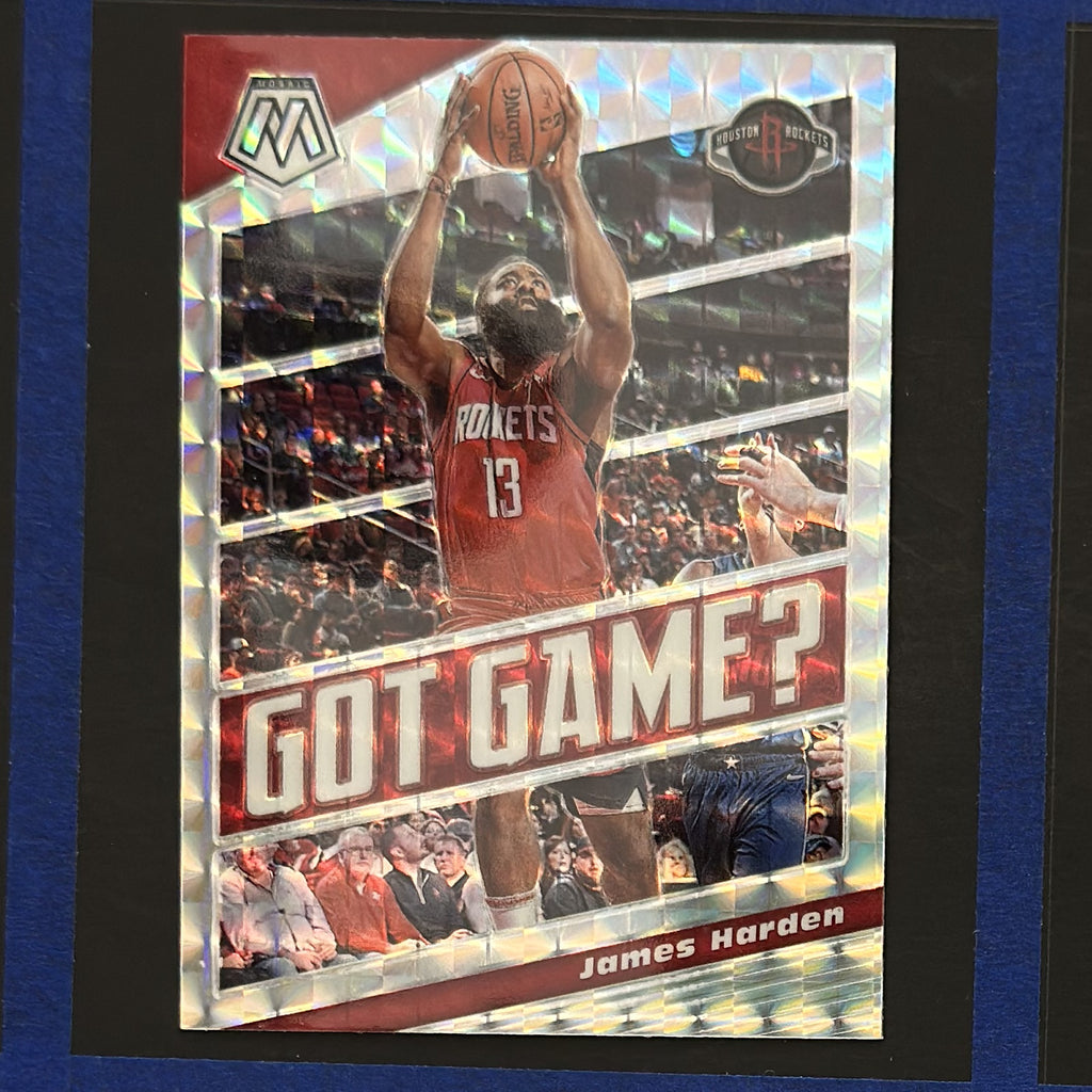 2019-20 Panini Mosaic Got Game? James Harden #23 — front view